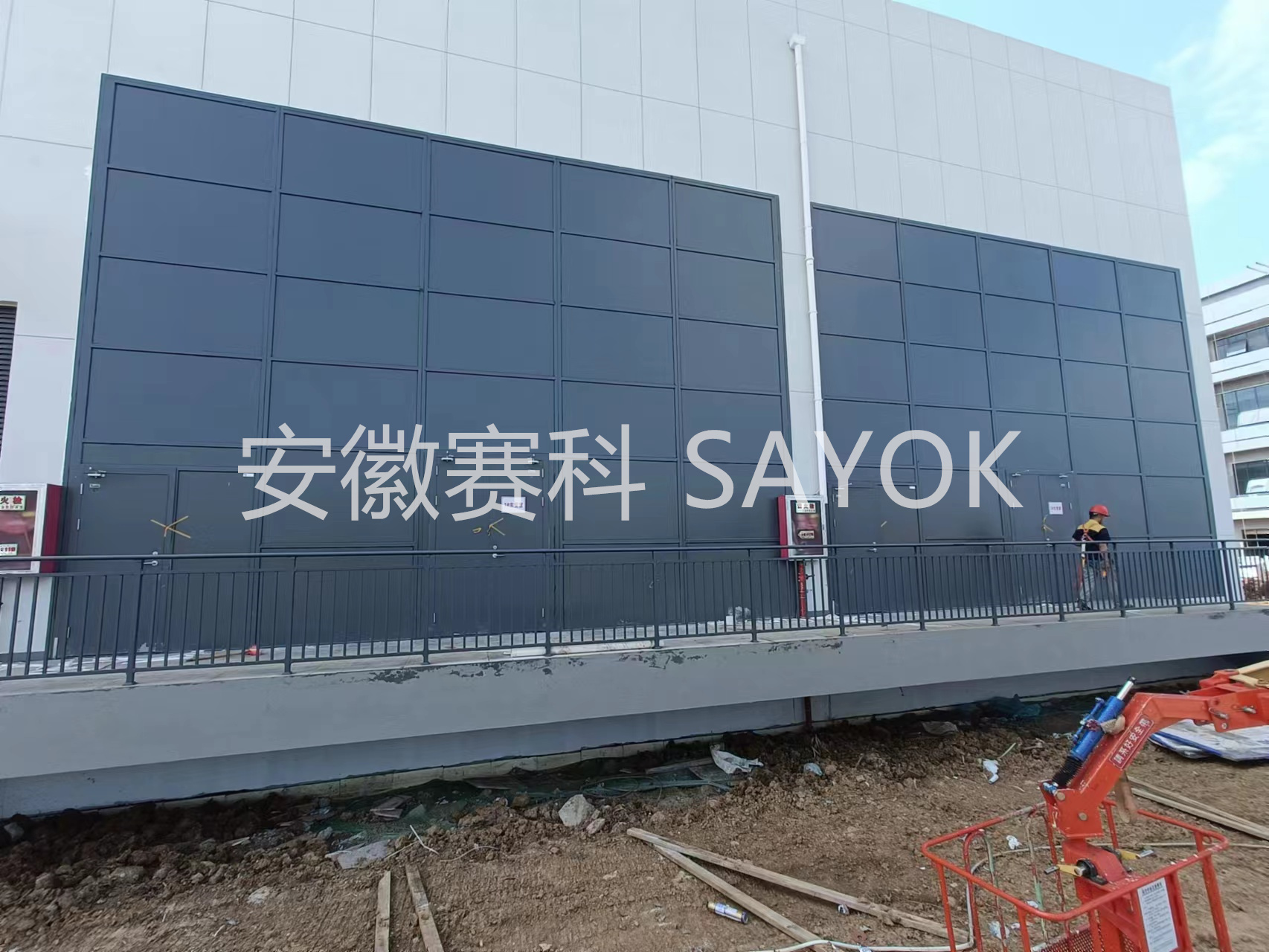 SAYOK赛科 主变消音泄压墙（主变大门）安装现场